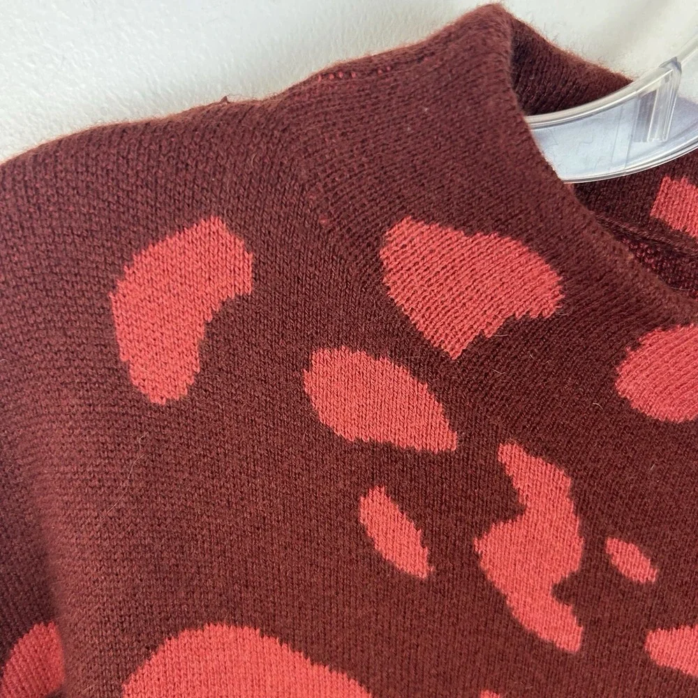 Tribal Jeans Sweater Womens 3X Tunic New Mock Neck Burgundy Old Money New Gift